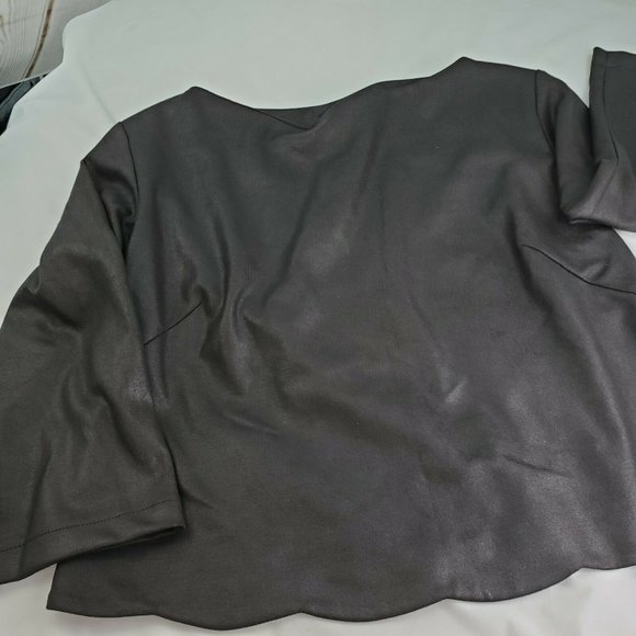 Sassia Womens Black Boat Neck Blouse Top Size 3 - Picture 6 of 15